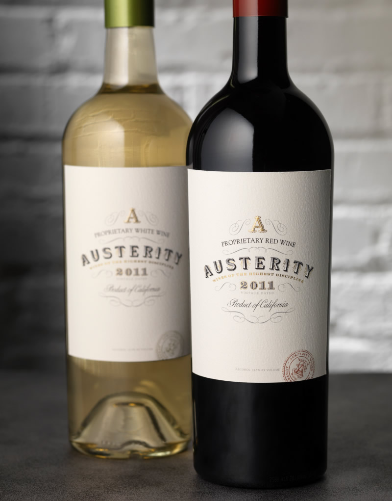 Austerity Wine Packaging Design & Logo
