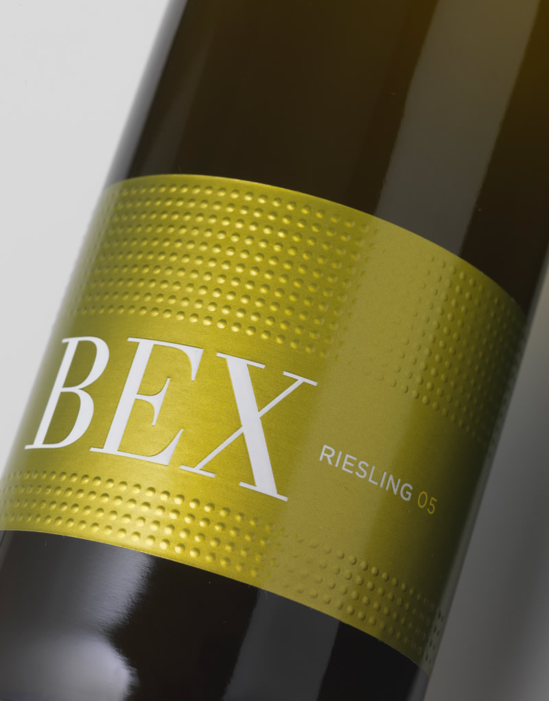 BEX Wine Packaging Design & Logo Label Detail
