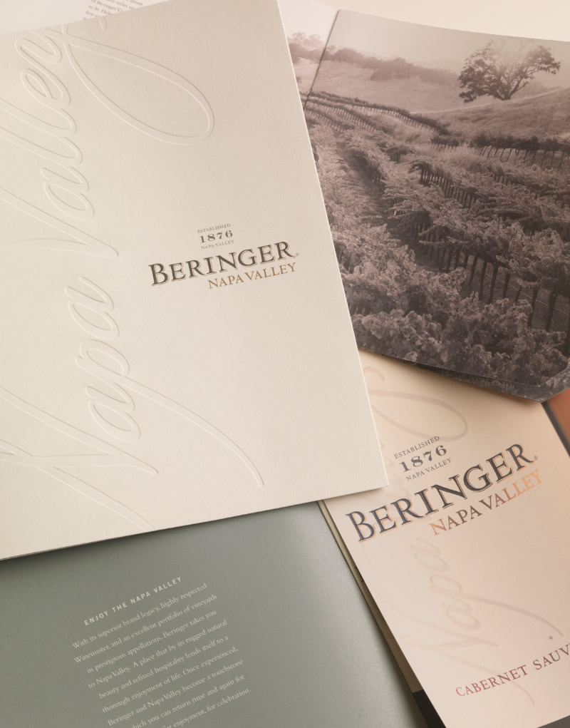 Beringer Launch Brochure Cover Design