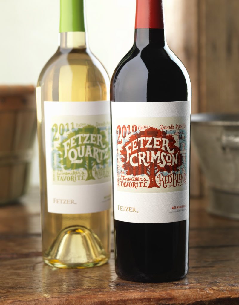 CF Napa Brand Design - Fetzer Crimson & Quartz Wine Logo, Packaging ...