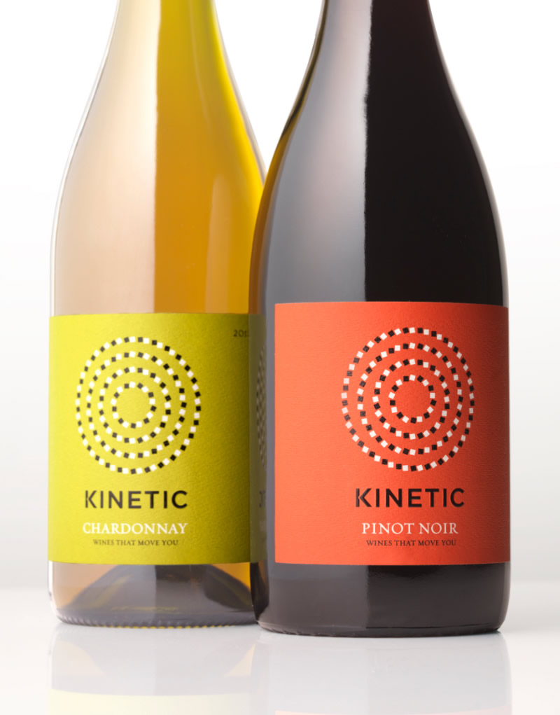 Kinetic Wine Packaging Design & Logo