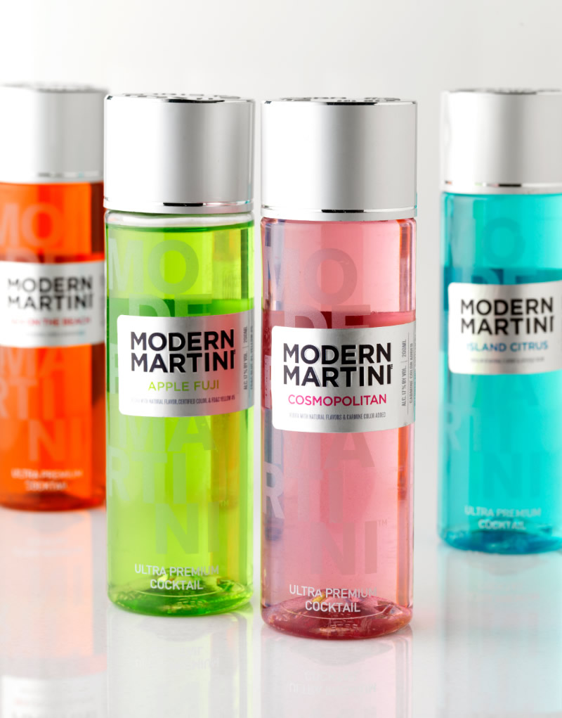 Modern Martini Ready-to-Drink Cocktails Packaging Design & Logo