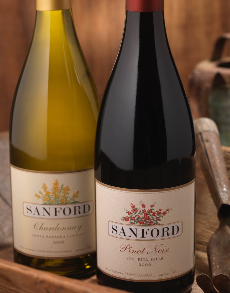 Sanford Wine Packaging Design & Logo