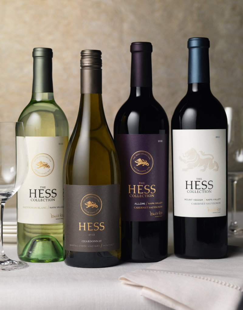 The Hess Collection Wine Packaging Design & Logo