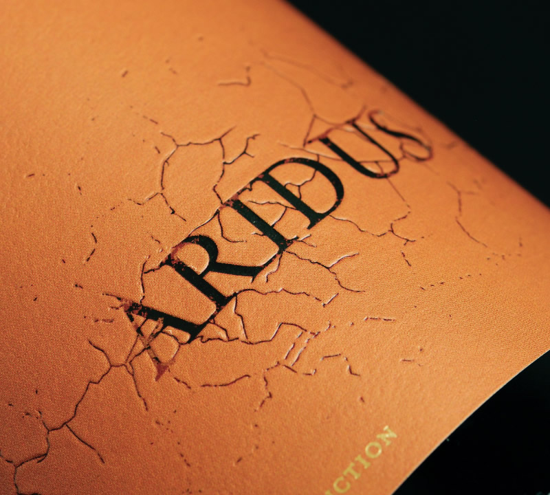 Aridus Wine Packaging Design & Logo Label Detail