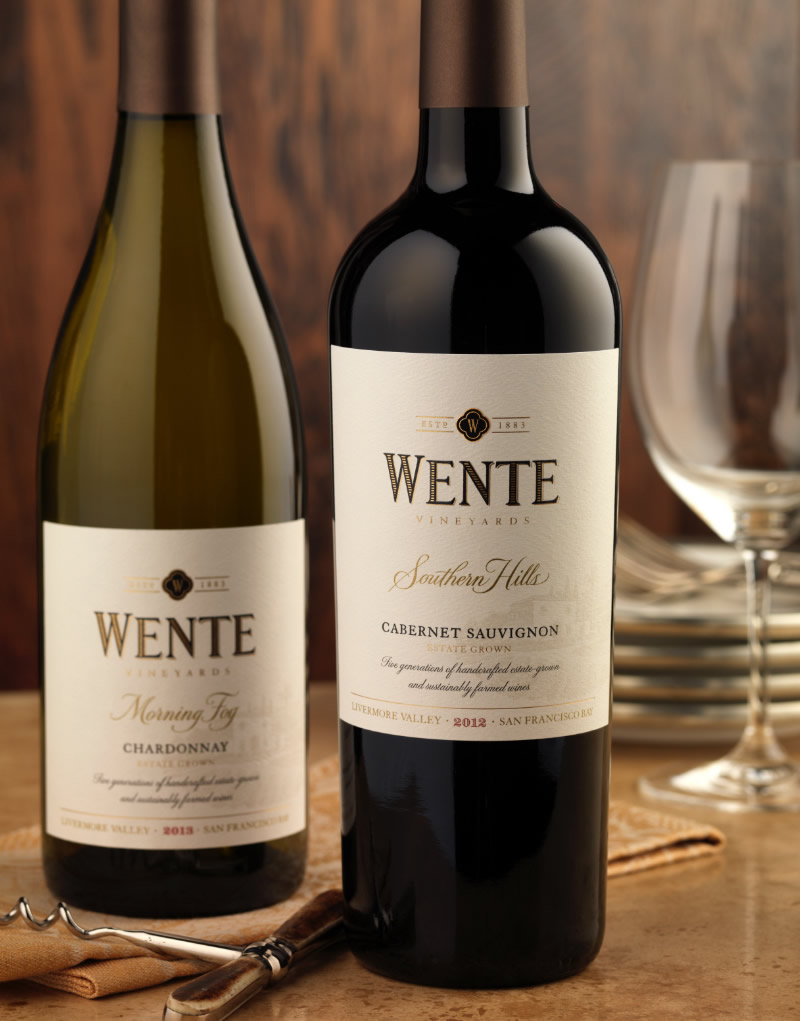 Wente Vineyards Wine Packaging Design & Logo