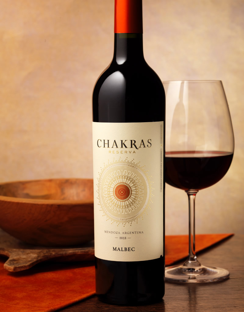 Chakras Wine Packaging Design & Logo