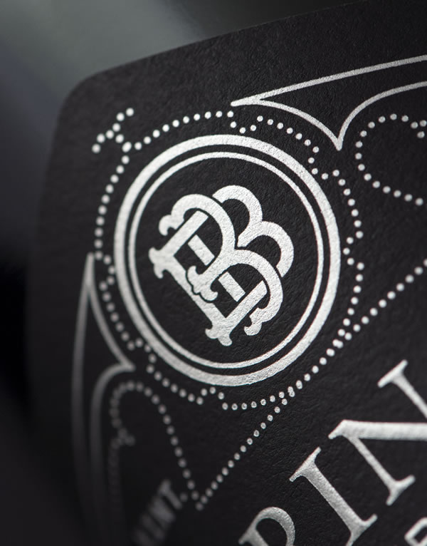 Beringer Founders' Estate Wine Packaging Design & Logo Label Detail