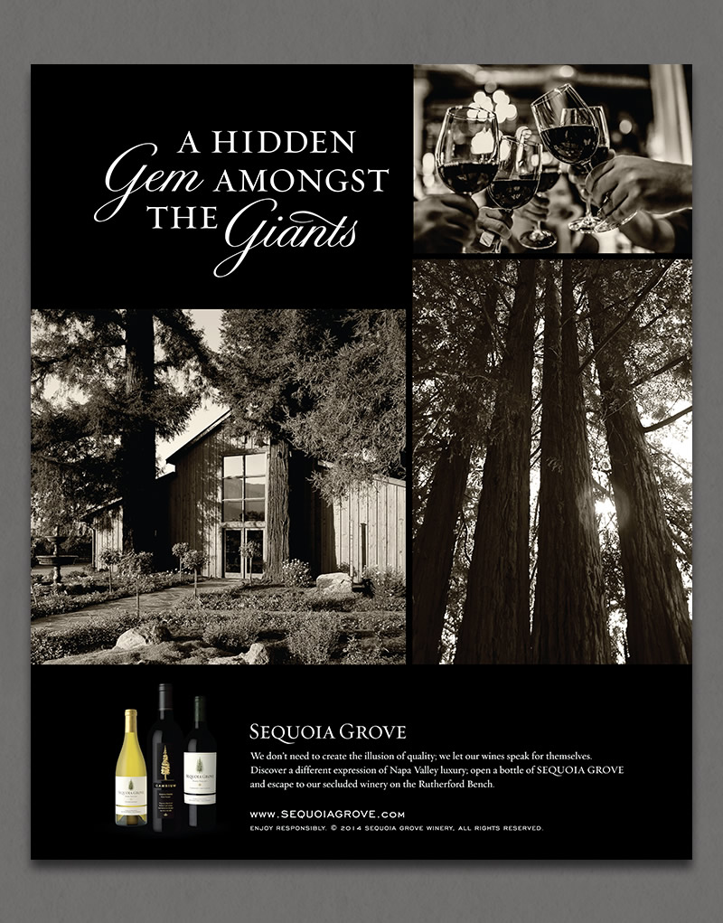 Sequoia Grove Winery Ad Design
