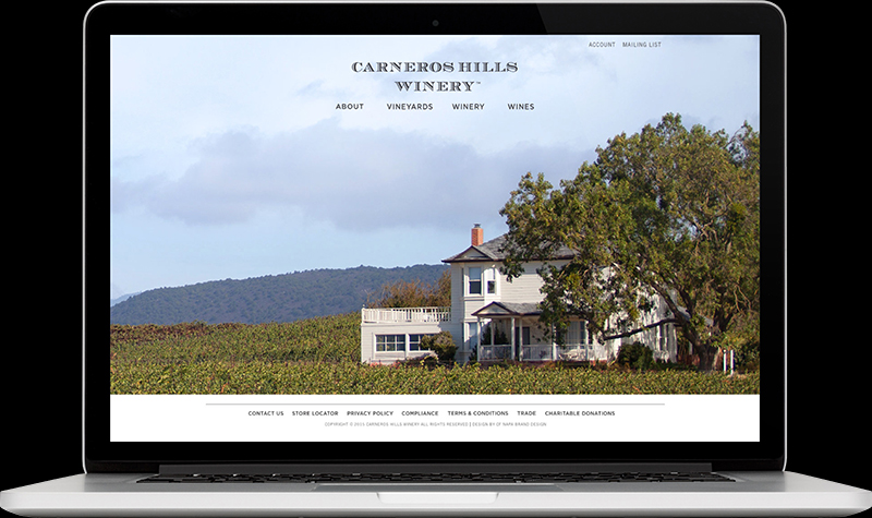Carneros Hills Homepage Website Design
