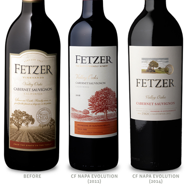 CF Napa Brand Design - Fetzer Vineyards Before & After Wine Redesign ...