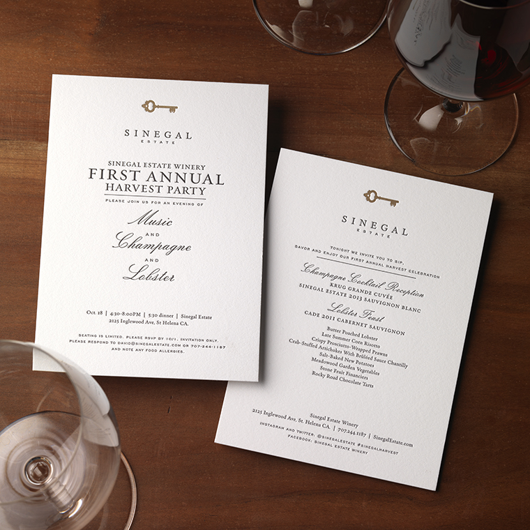 Sinegal Estate Invitation