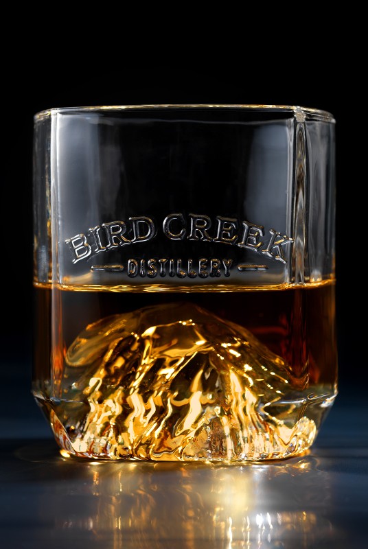Bird Creek Distillery Custom Glassware Design