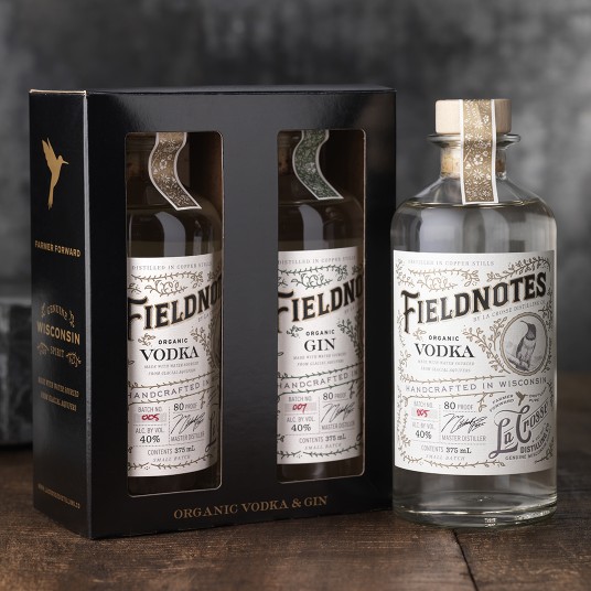 Fieldnotes Gin 7 Vodka 2-Pack Gift Box Design