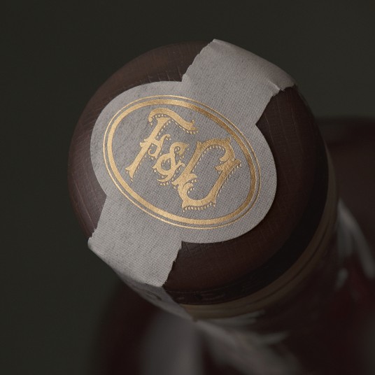 Fox & Oden Top of Strip Label Design Detail