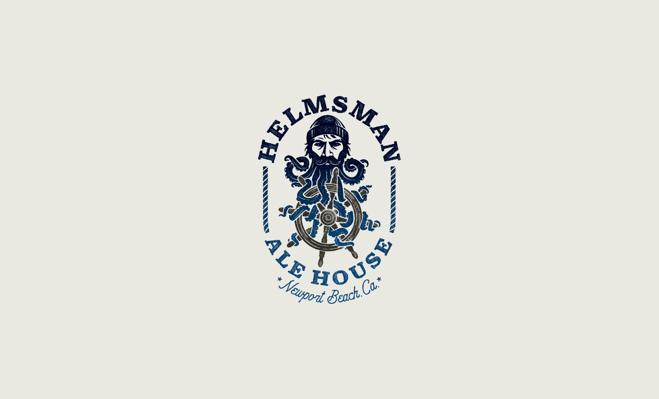 Helmsman Ale House Logo Design