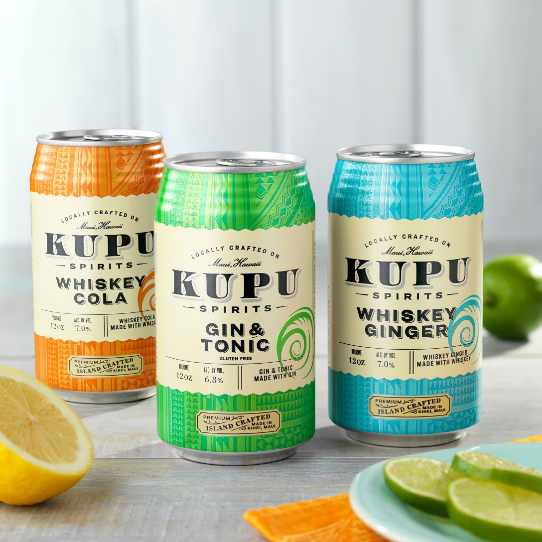 Kupu Spirits Canned Cocktail Packaging Design & Logo