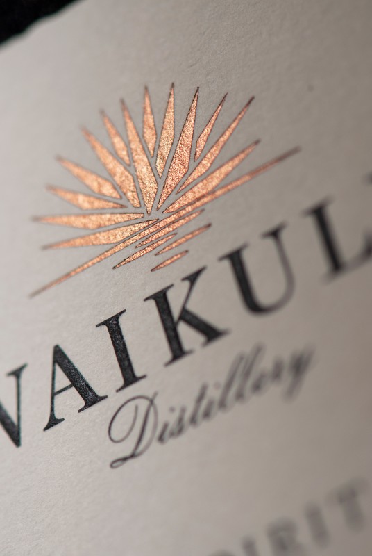 Waikulu Distillery Icon Label Detail