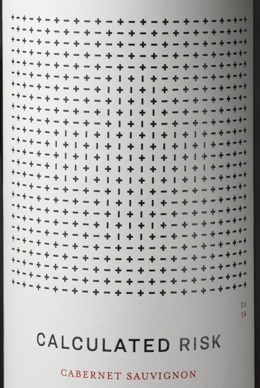 Calculated Risk Wine Label Design Detail