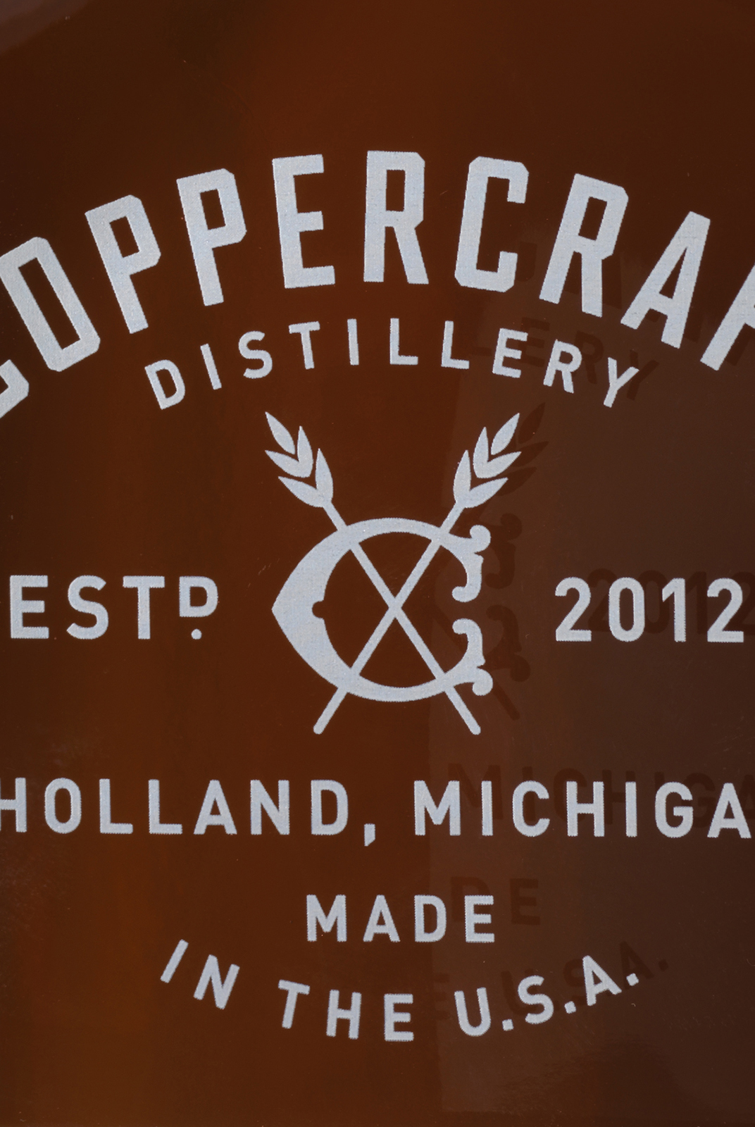Coppercraft Distillery Screenprint Design Detail