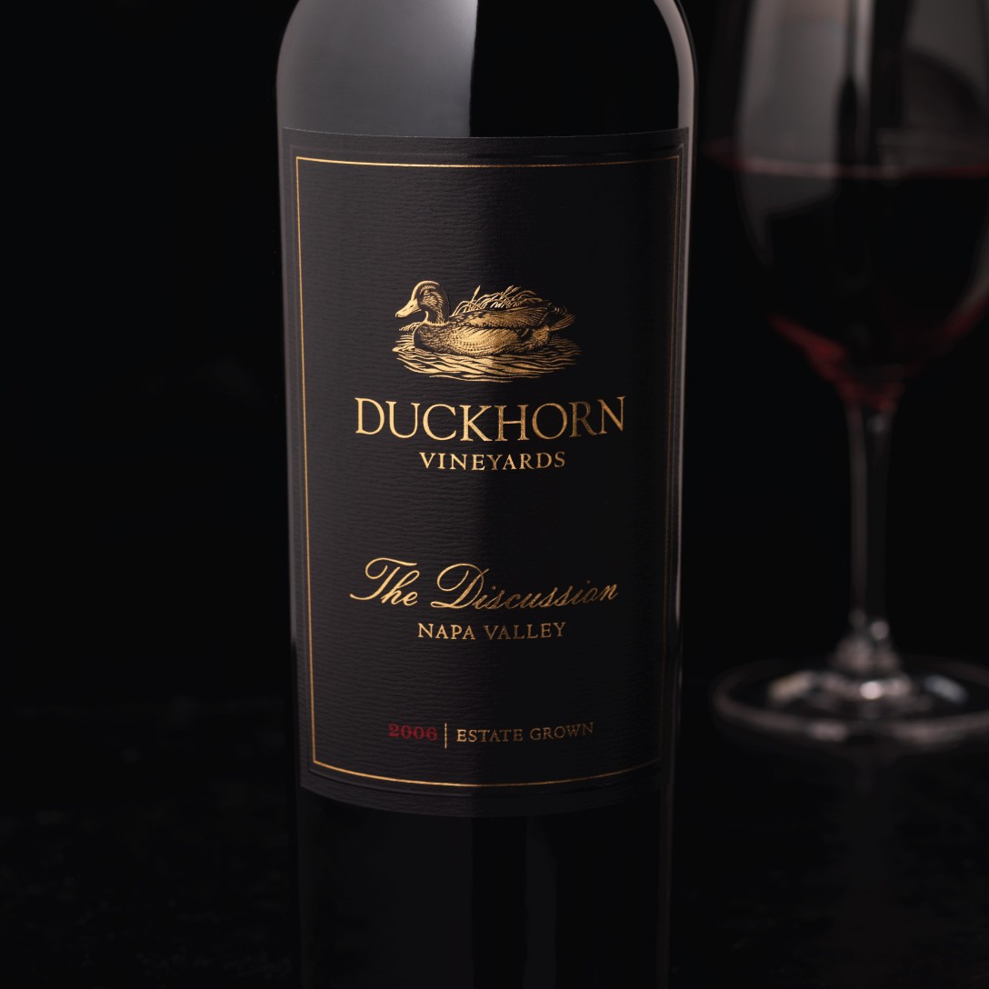 Duckhorn Vineyards The Discussion Wine Packaging Design & Logo