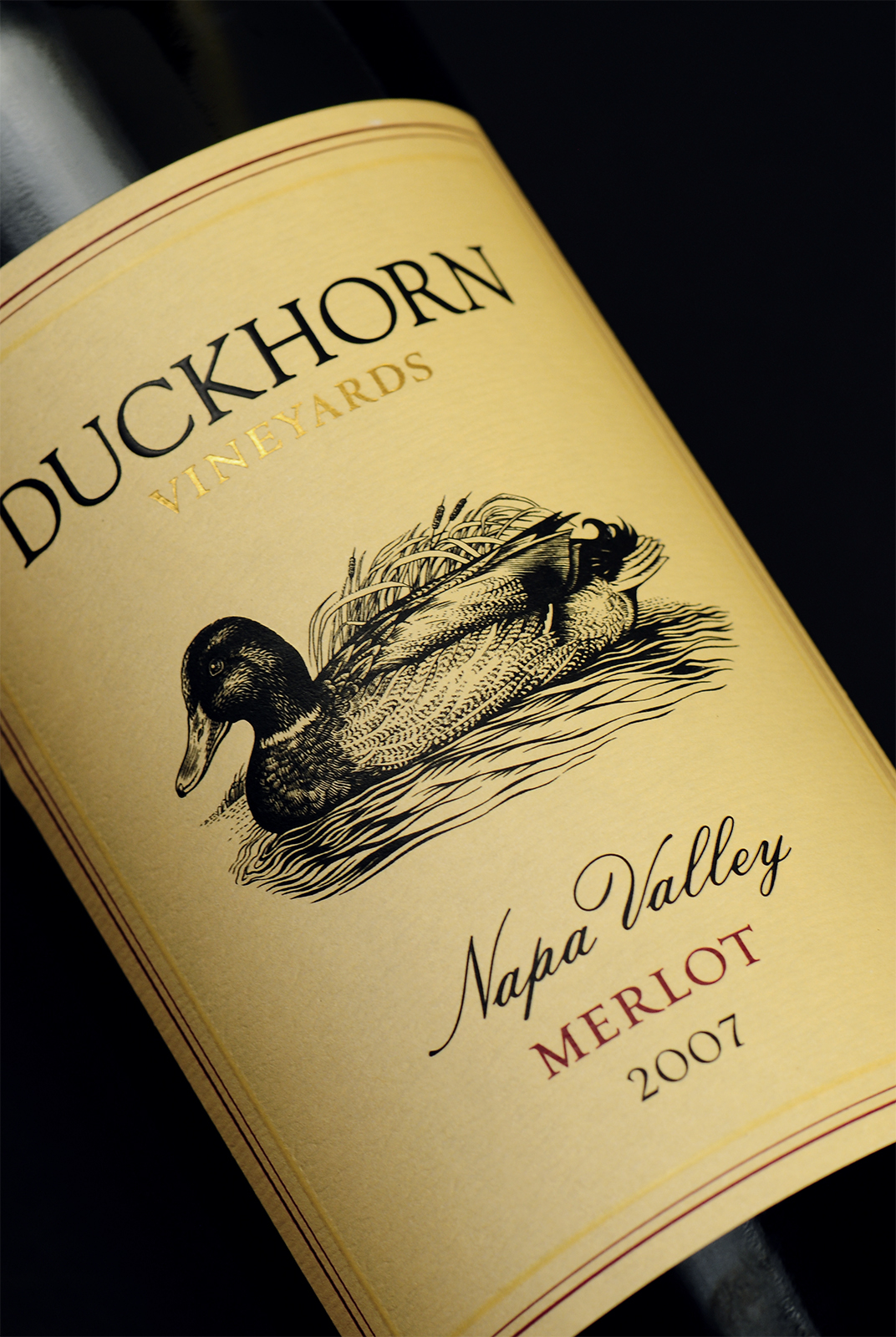 Duckhorn Vineyards Wine Label Design Detail