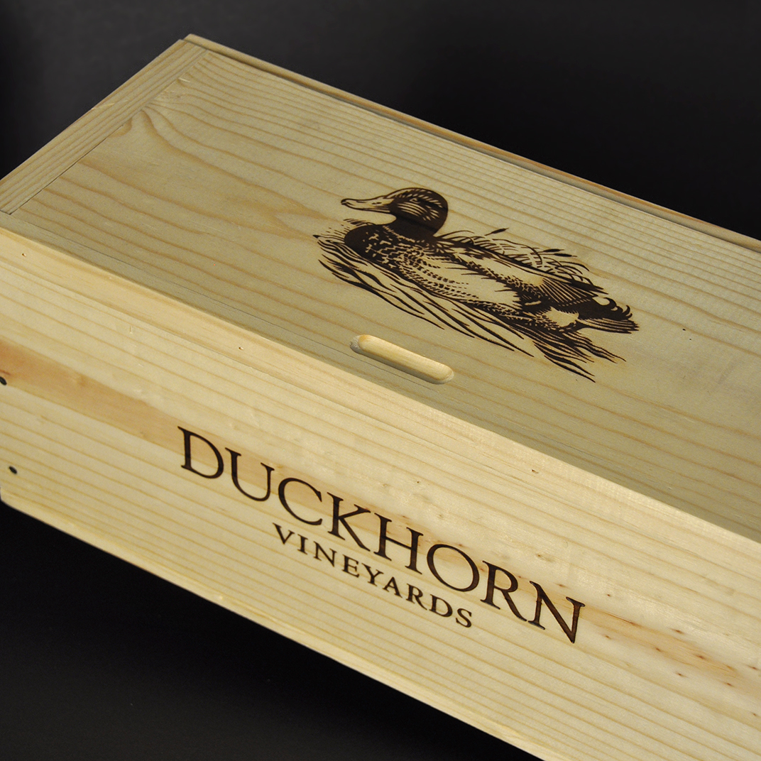 Duckhorn Vineyards Wine Wooden Box Design