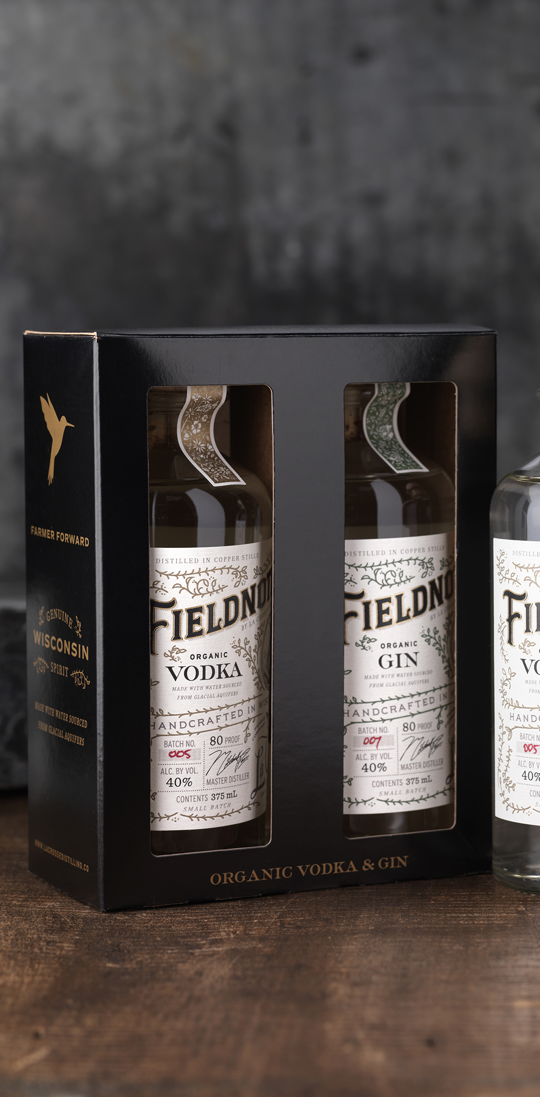 Fieldnotes Gin & Vodka Gift Box Design