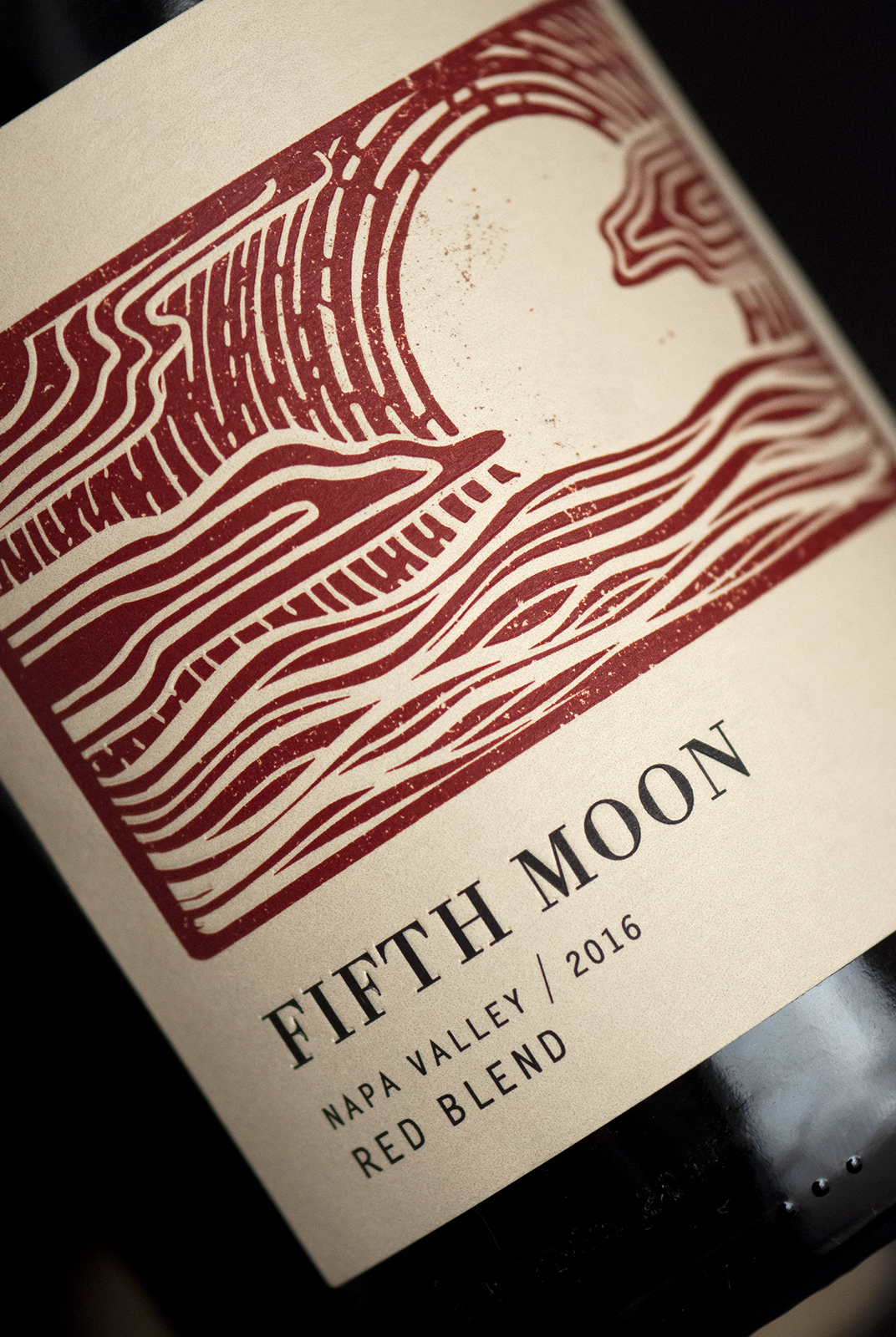 Fifth Moon Wine Label Design Detail