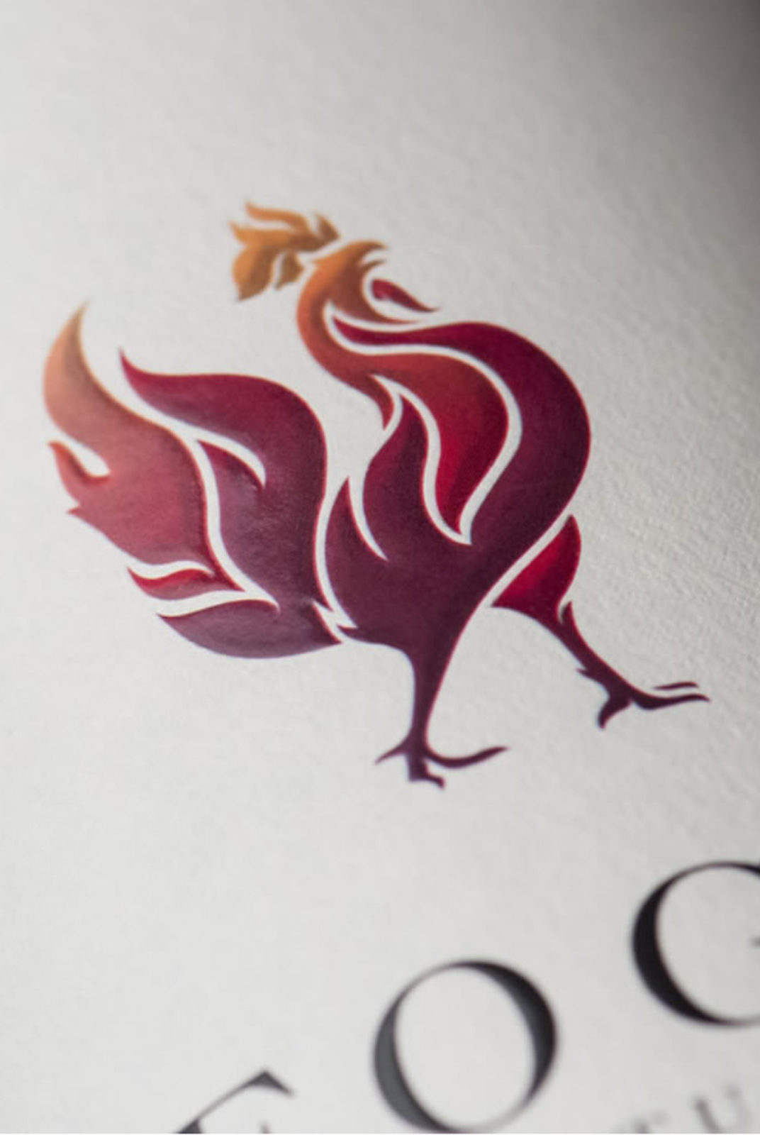 Fogo Wine Label Design Detail