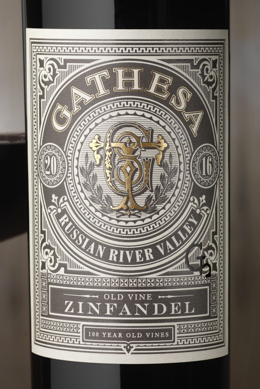 Gathesa Wine Label Close Up