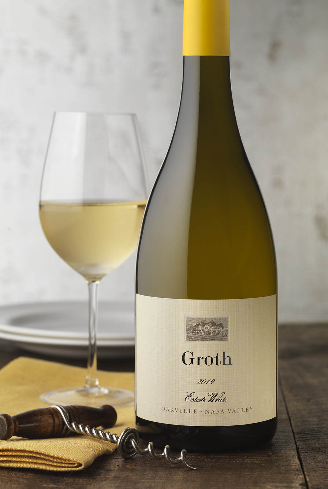 Groth Estate White Wine Packaging Design & Logo