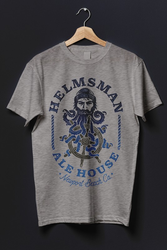 Helmsman Ale House T-Shirt Design