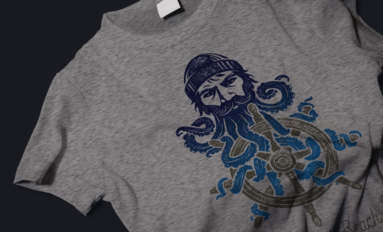 Helmsman Ale House T-Shirt Design Detail