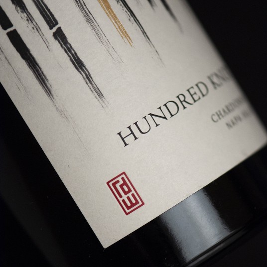 Hundred Knot Core Wine Label Design Detail