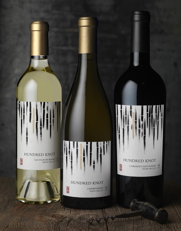 Hundred Knot Core Wines Packaging Design & Logo