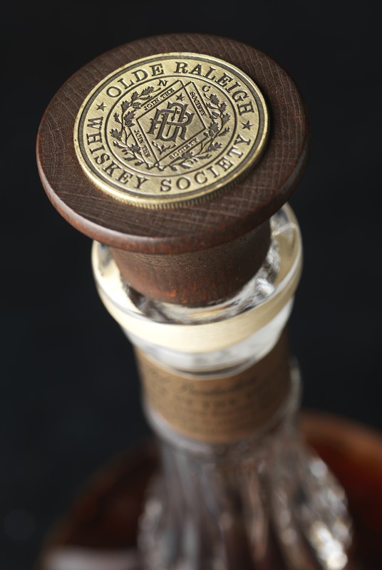 Olde Raleigh Distillery Whiskey Closure Design Detail