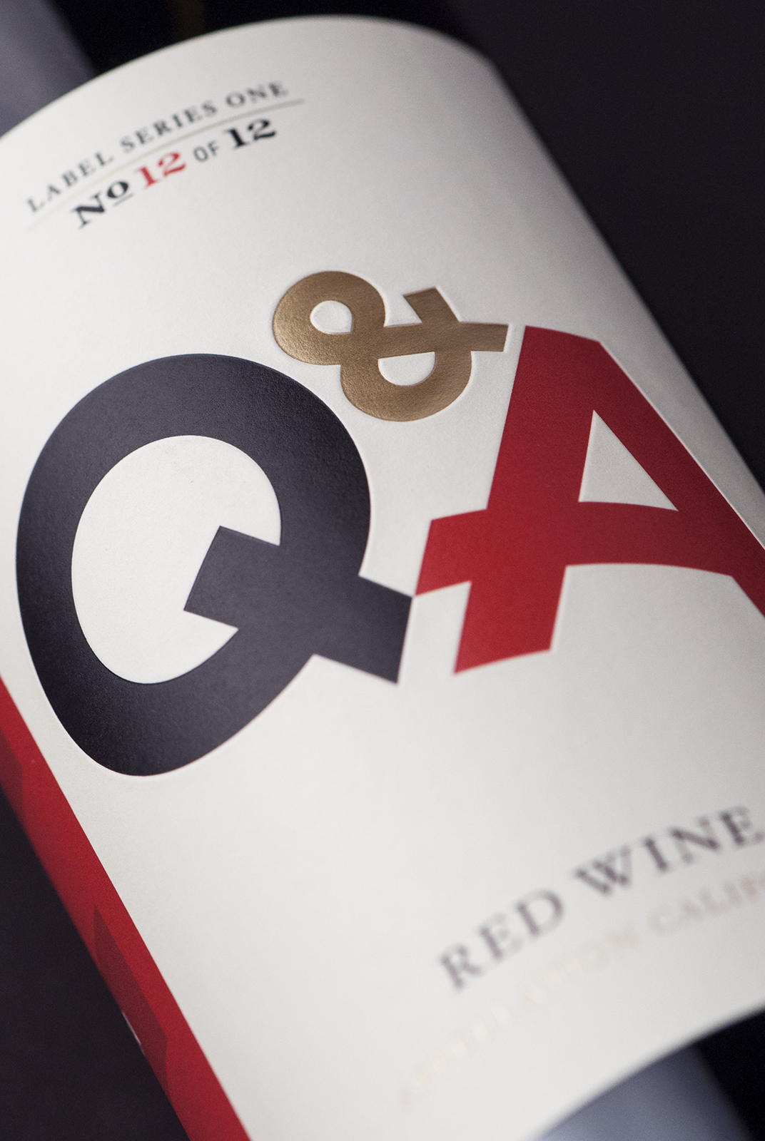 Q & A Wine Label Design Detail
