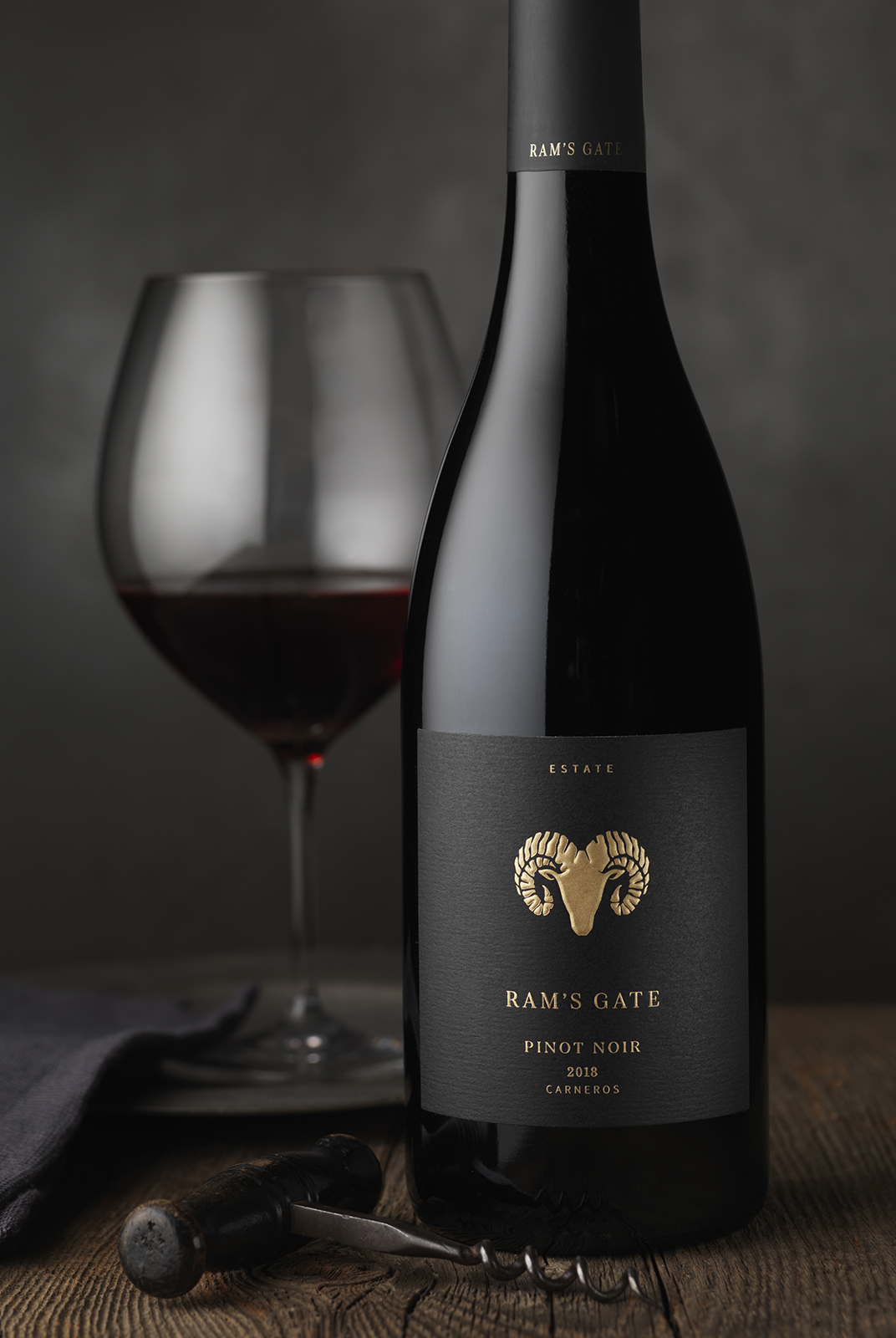 Ram’s Gate Estate Tier Pinot Noir Wine Packaging Design & Logo
