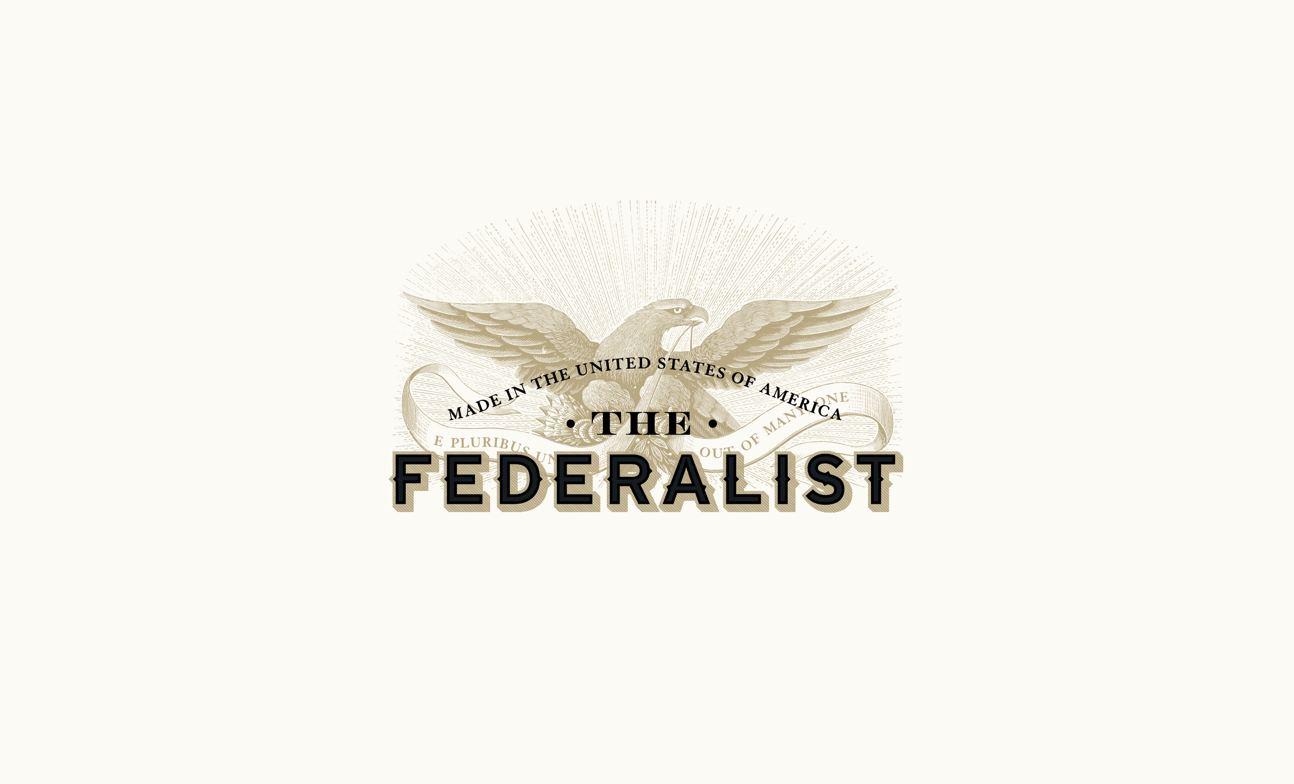 The Federalist Wine Logo Design