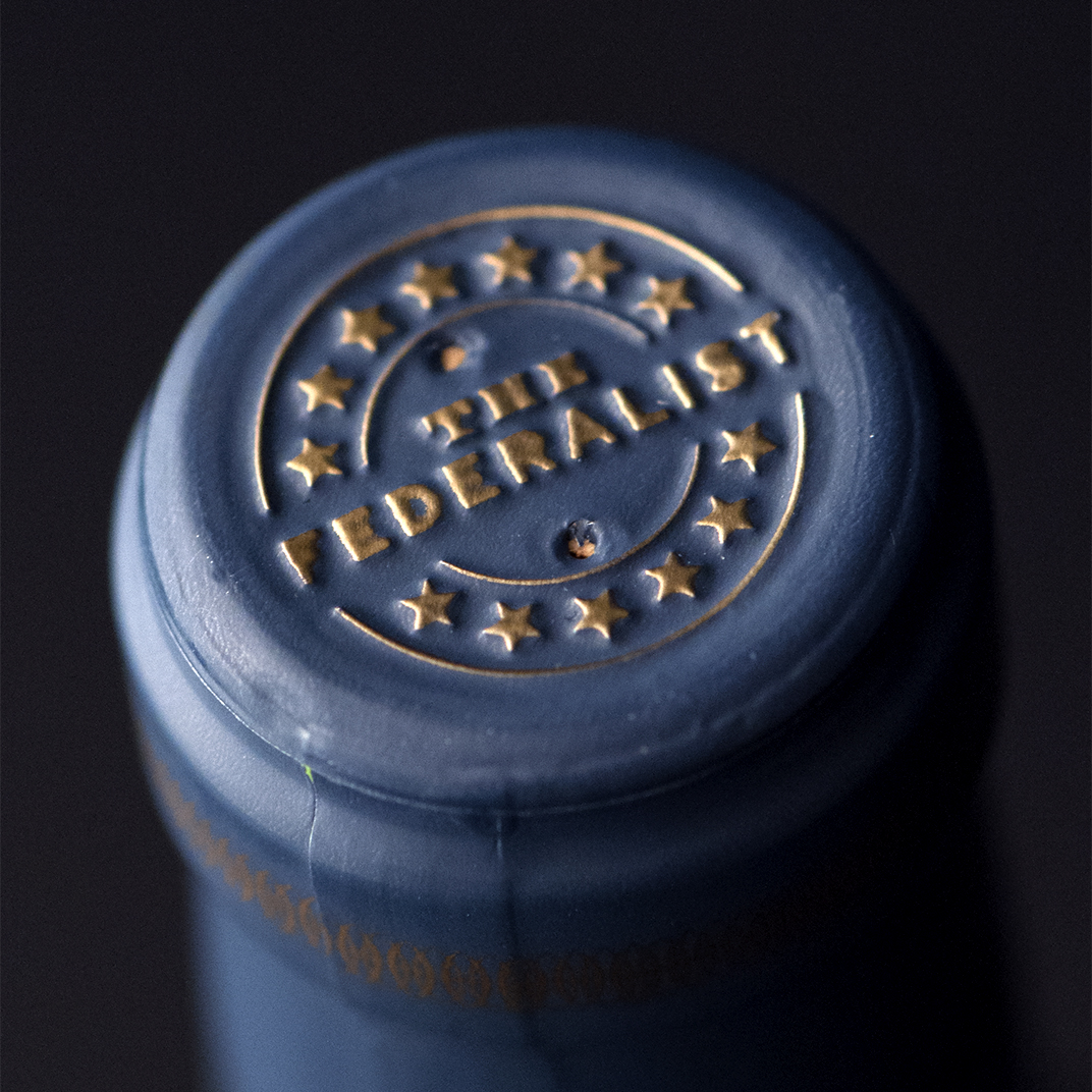The Federalist Wine Capsule Design Detail