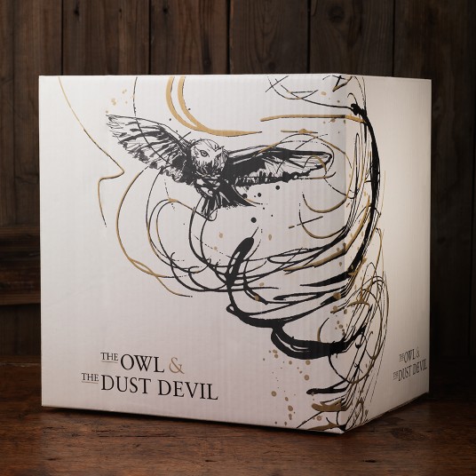The Owl & The Dust Devil Wine Shipper Design