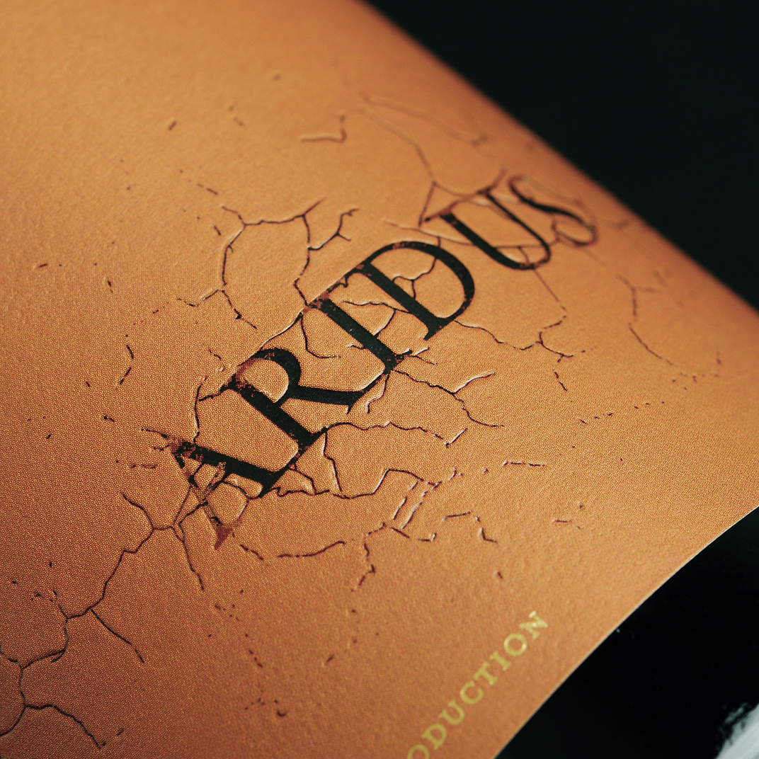Aridus Wine Label Design Detail