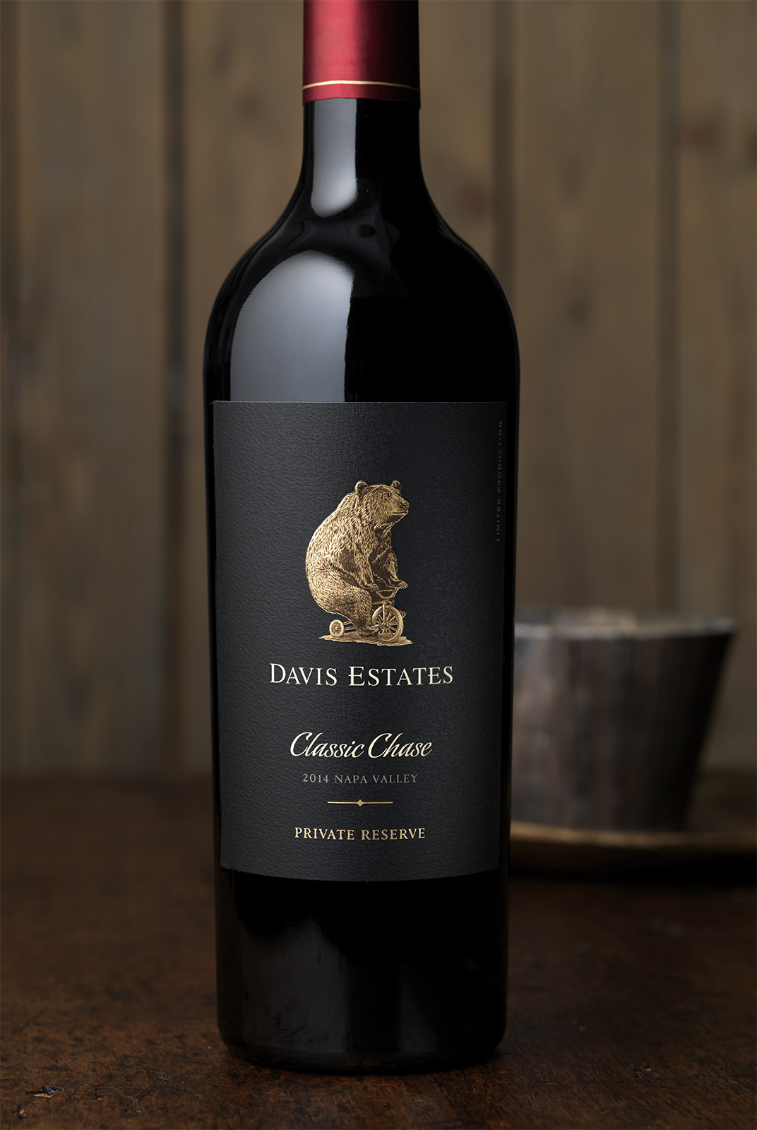 Davis Estates Classic Chase Wine Packaging Design & Logo