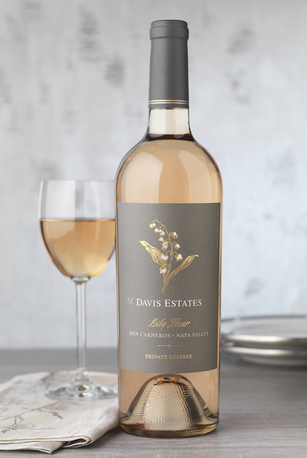 Davis Estates Lily Fleur Wine Packaging Design & Logo