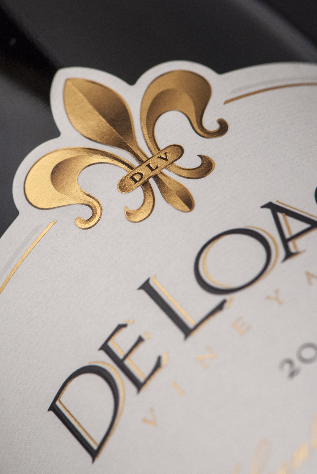 DeLoach Vineyards Wine Label Design Detail