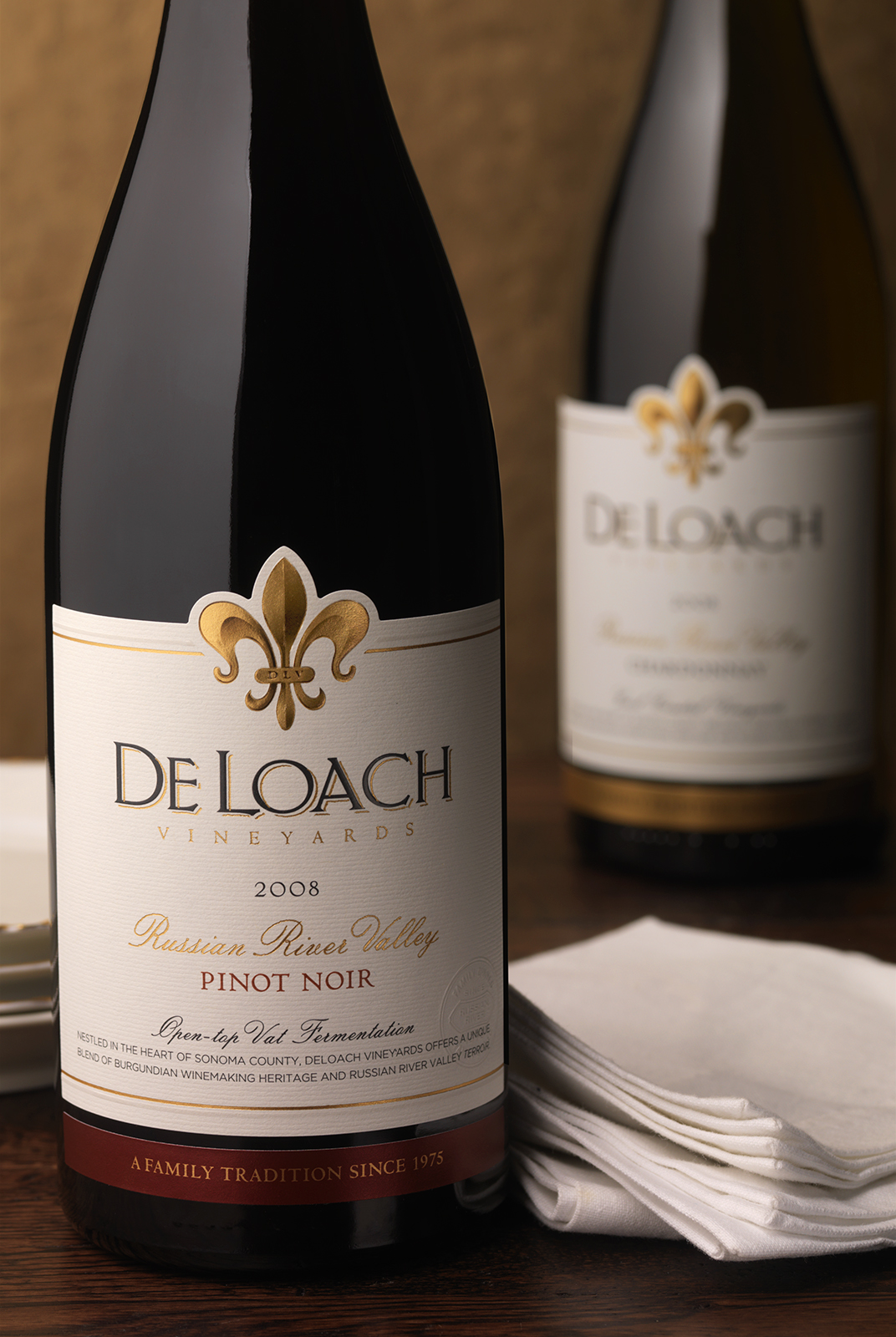 DeLoach Vineyards Russian River Valley Pinot Noir Wine Packaging Design & Logo