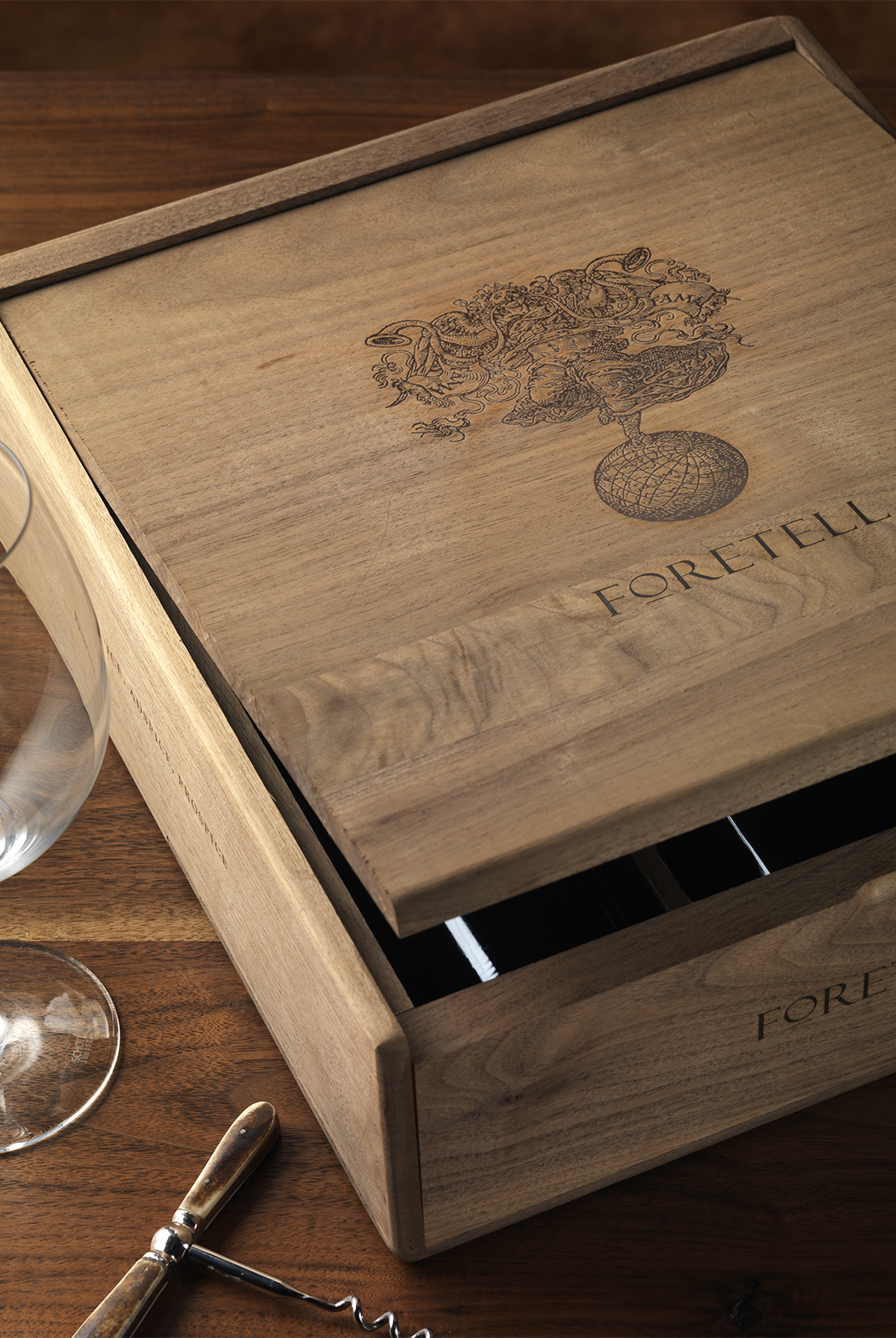 Foretell Wine Wooden Box Design