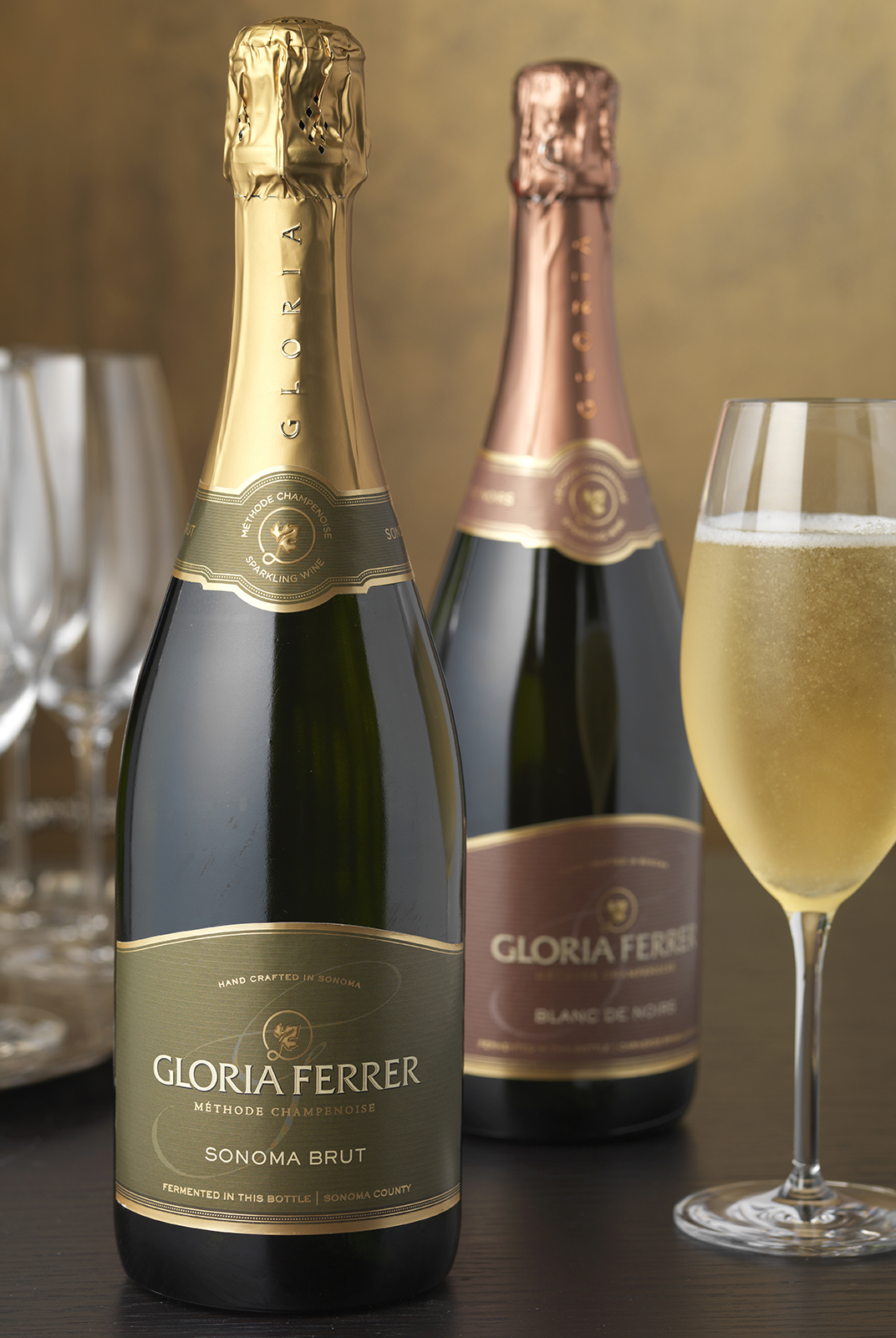 Gloria Ferrer Sonoma Brut & Blanc de Noirs Wine Packaging Design & Logo