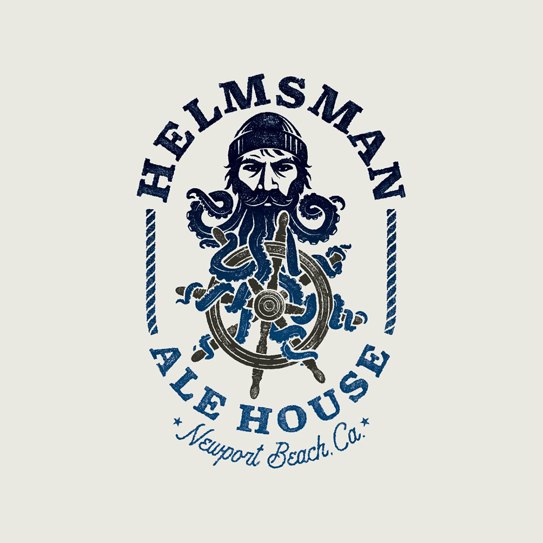 Helmsman Ale House Logo Design